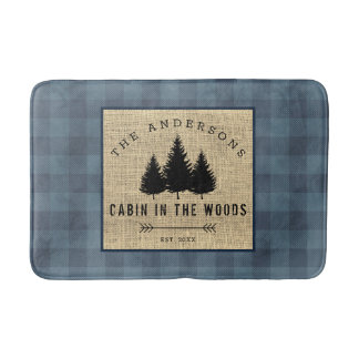 Tapis De Bain Chalet de Famille de Campagne Rustique dans les Bo