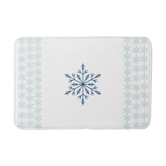 Tapis De Bain Chaleur et douillette Snowflake Mat (Devant)