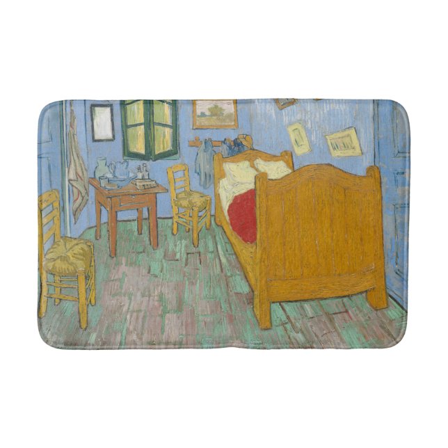 Tapis De Bain Chambre de Van Gogh à Arles - Jaune et Bleu Classi (Devant)