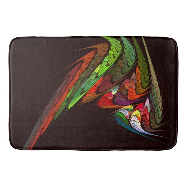 Tapis De Bain Chameleon Art Abstrait (Devant)