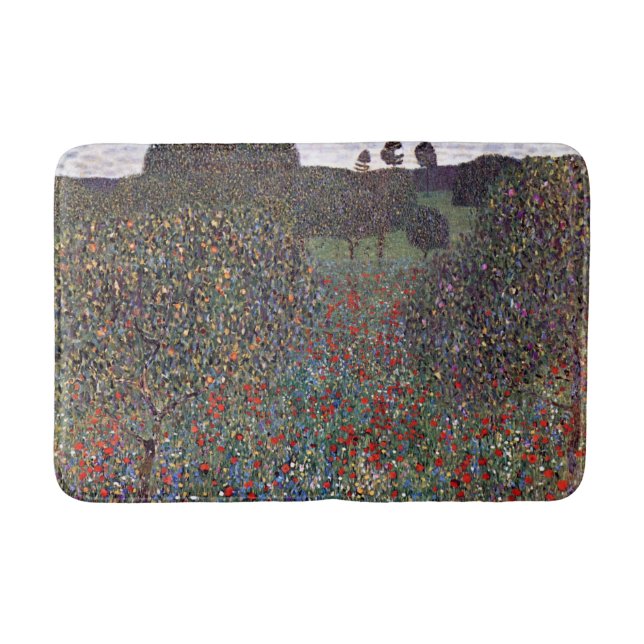 Tapis De Bain Champ de pavots, Gustav Klimt (Devant)