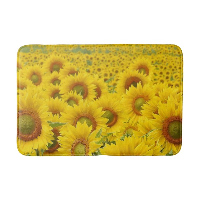 Tapis De Bain Champ de tournesol Design Mat de bain (Devant)
