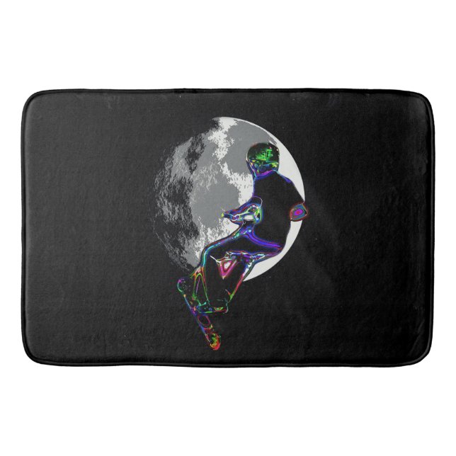 Tapis De Bain Champ Moonlit Scooter - Scooter Boy Arwork (Devant)