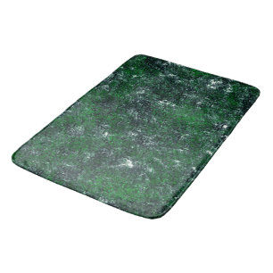Tapis De Bain Champignon vert sur roche grise blanche ou tronc d