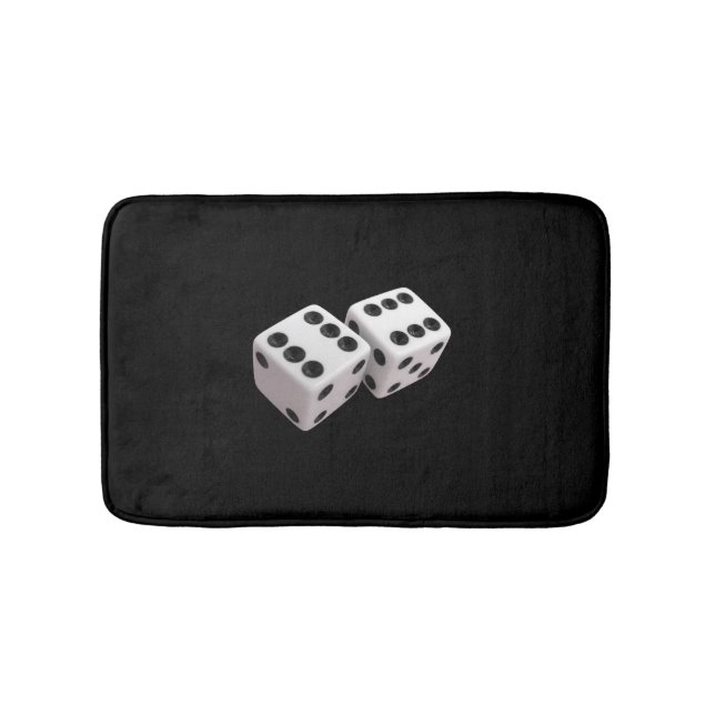 Tapis De Bain Chance Dice noir Bath Mat (Devant)