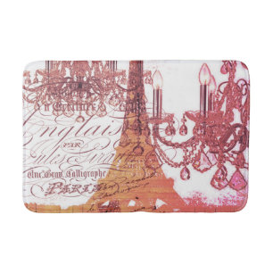 Tapis De Bain chandelier orange paris tour eiffel
