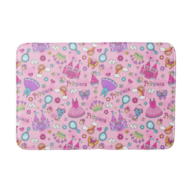 Tapis De Bain Chapeau de bain rose princesse (Devant)