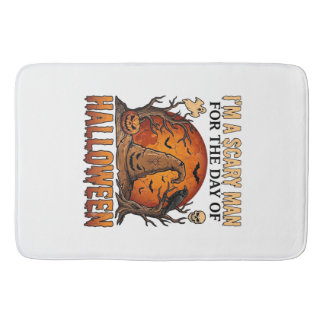 Tapis De Bain Chapeau de sorcière d'Halloween homme effrayant Lu