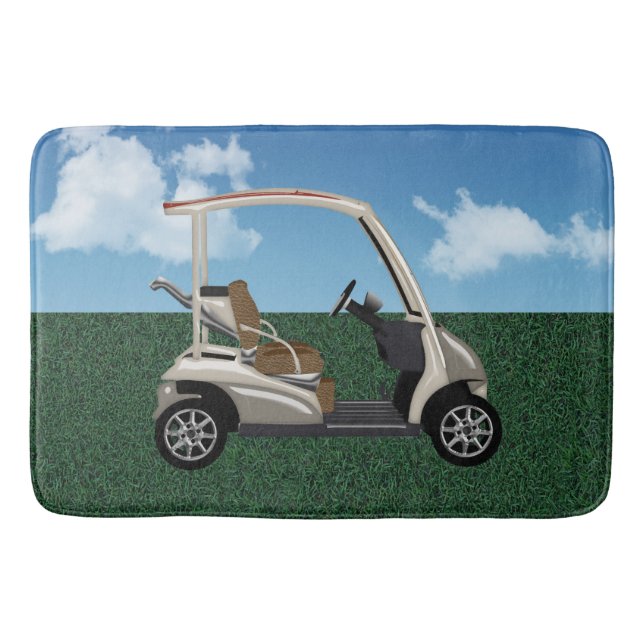 Tapis De Bain Chariot de golf sur les liens (Devant)