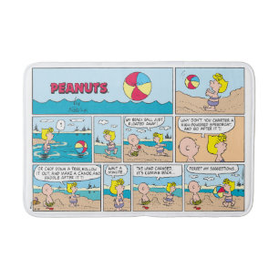 Tapis De Bain Charlie Brown & Sally À La Plage