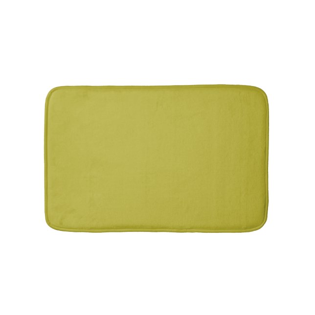 Tapis De Bain CHARTREUSE Couleur uni vert jaunâtre (Devant)