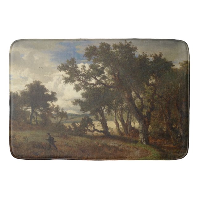 Tapis De Bain Chasseur dans un paysage rural (Devant)