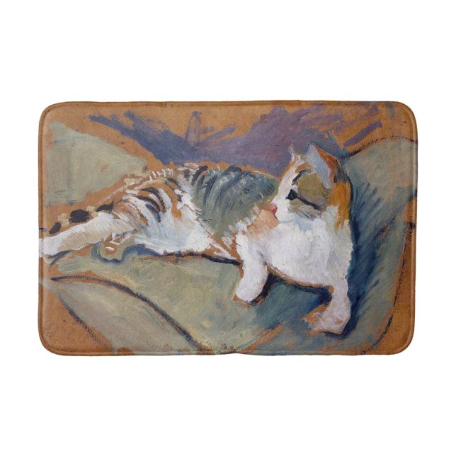Tapis De Bain Chat, Août Macke Bath Mat (Devant)