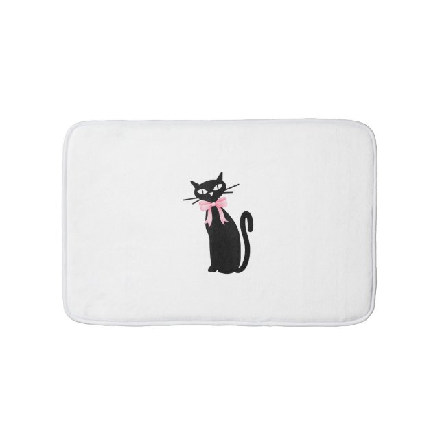 Tapis De Bain Chat Atomique avec chatte rose Chatte Fille Nettoy (Devant)