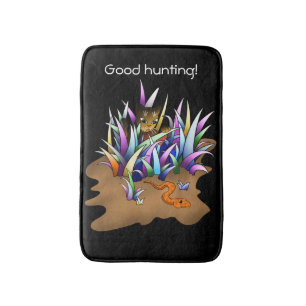 Tapis De Bain Chat Chasseur de serpent