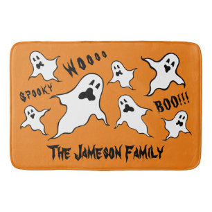 Tapis De Bain Chat de bain Éffrayant Halloween Personnalisé