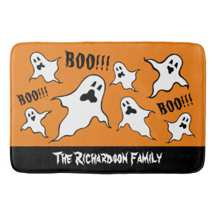 Tapis De Bain Chat de bain Éffrayant Halloween Personnalisé