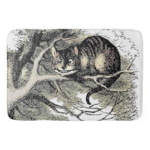 Tapis De Bain Chat de Cheshire Alice au Pays des Merveilles Clas