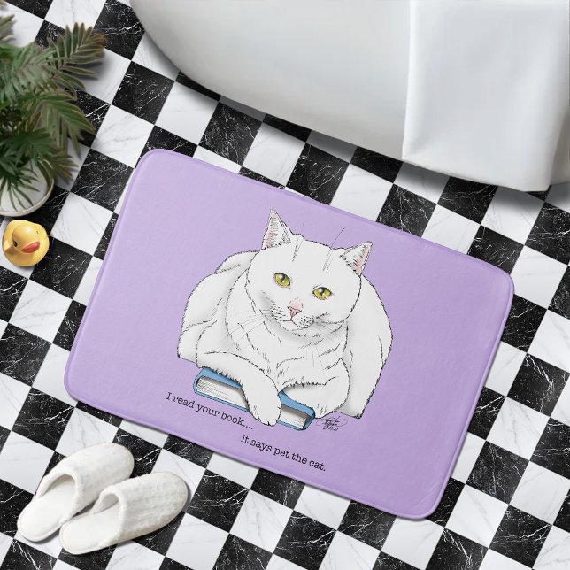 Tapis De Bain Chat de livre (Créateur téléchargé)