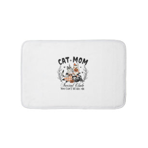 Tapis De Bain Chat Maman Social Club Ghost Chat Halloween Gothiq