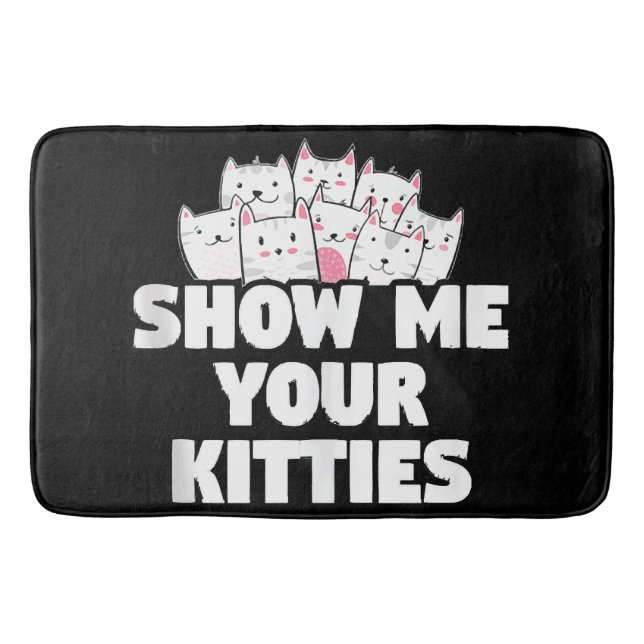 Tapis De Bain Chat Montre-moi tes chatons (Devant)