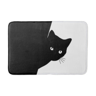 Tapis De Bain Chat noir rusé