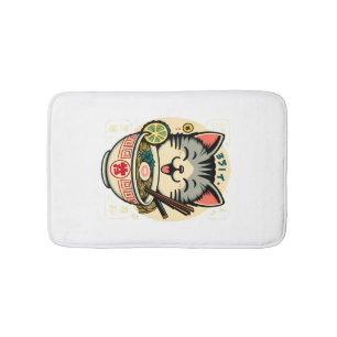 Tapis De Bain Chat Nouille Anime Japonais ga Kawaii Chat