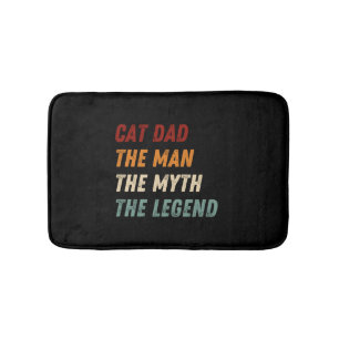 Tapis De Bain Chat Papa L'Homme Le Mythe La Légende