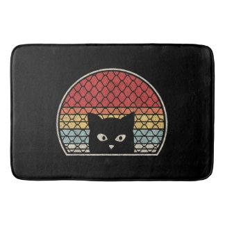 Tapis De Bain Chat Rétro Vintage
