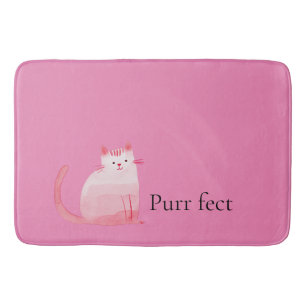Tapis De Bain Chat rose