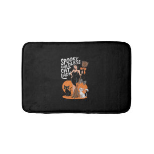 Tapis De Bain Chat sans enfant Lady Halloween élection sorcière