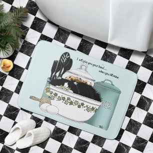 Tapis De Bain Chat smoking en smoking vintage rétro cuisine aqua