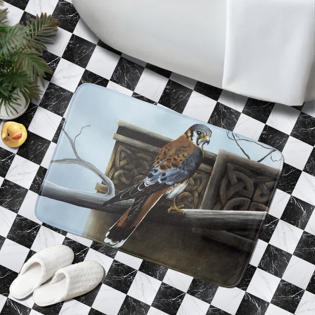 Tapis De Bain Château Celtic Kestrel Bird (Créateur téléchargé)