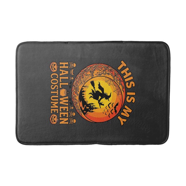 Tapis De Bain Château de sorcière de costume d'Halloween Chaudro (Devant)