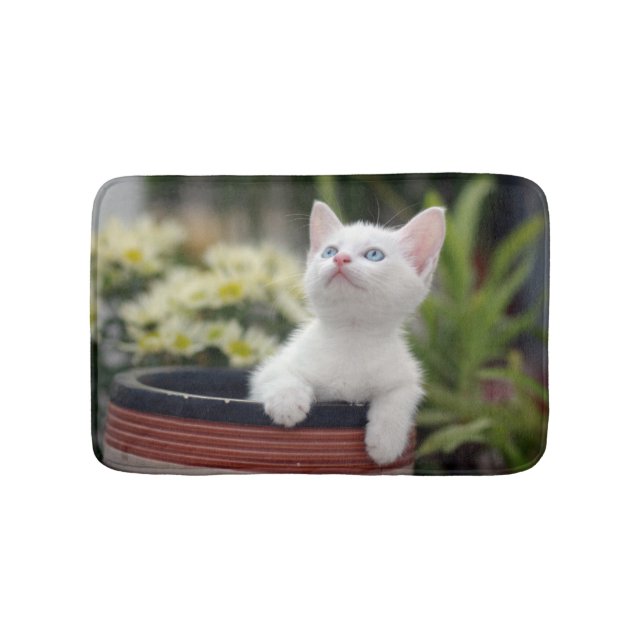 Tapis De Bain Chaton blanc turc (Devant)