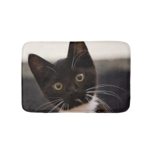 Tapis De Bain Chaton noir et blanc mignon de smoking