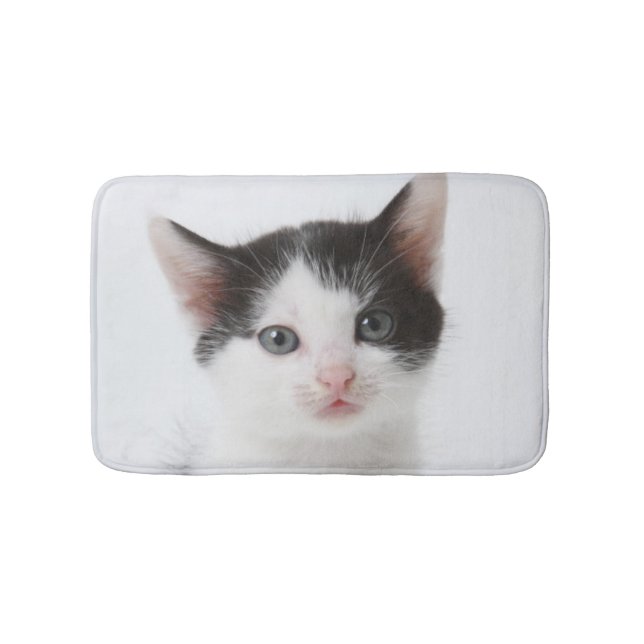 Tapis De Bain Chaton repéré par noir (Devant)