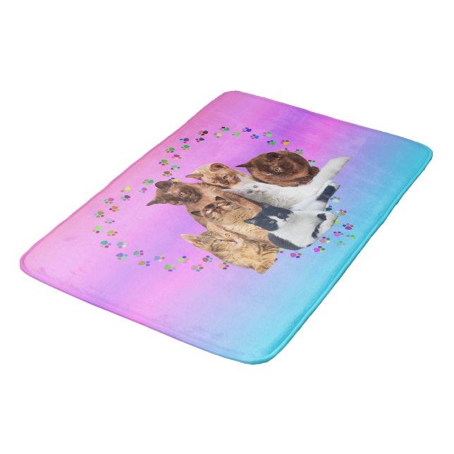 Tapis De Bain Chats de douche amusants (Angle)