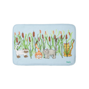 Tapis De Bain Chats et massettes