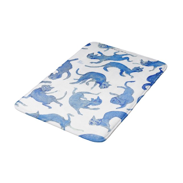 Tapis de bain Chats Flottants Célestes Ming  (Angle)