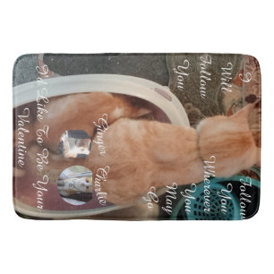 Tapis De Bain Chats humouristiques de la Saint-Valentin Photo Te