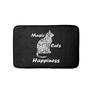 Tapis De Bain Chats Musique Bonheur - Citation Amoureux de Musiq