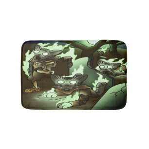 Tapis De Bain Chats Zombie Halloween