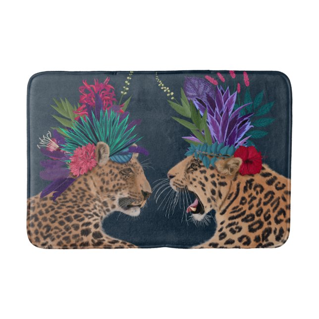 Tapis De Bain Chaud House Leopards | Un couple (Devant)