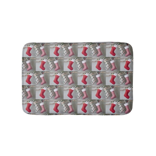 TAPIS DE BAIN ***CHAUSSETTES DE NOËL*** (Devant)