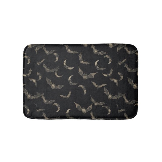 Tapis de bain chauves-souris d'Halloween (Devant)