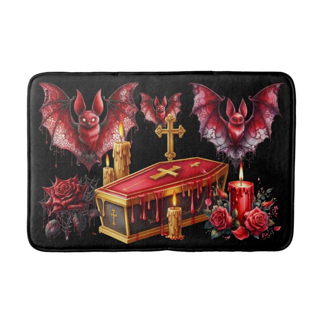 Tapis De Bain Chauves-souris vampires (Devant)
