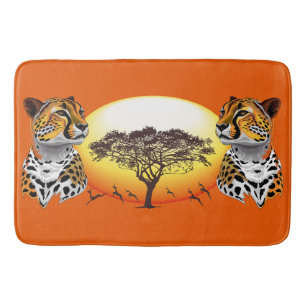 Tapis De Bain Cheetah African Feline Wild Animal