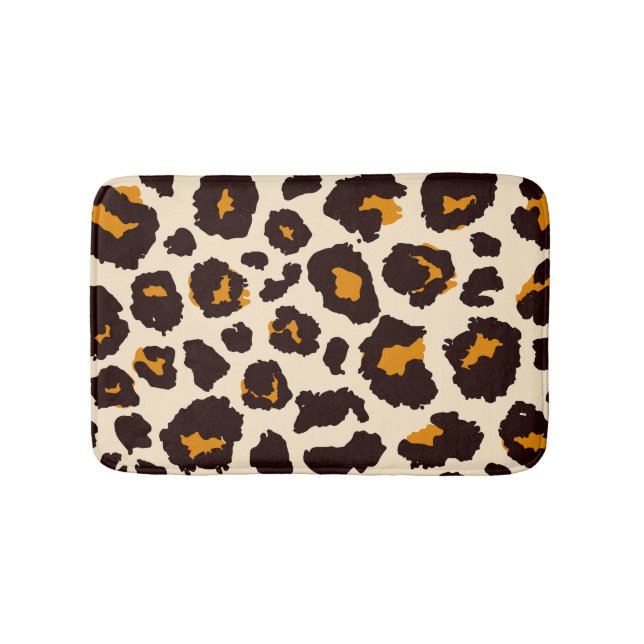 Tapis De Bain Cheetah Skin, Texture Poster de animal. (Devant)