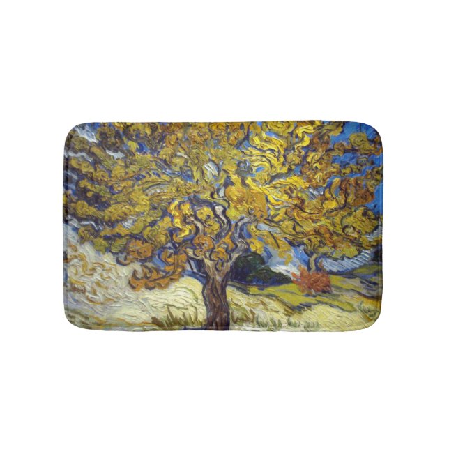 Tapis De Bain Chef-d'œuvre d'art du mûrier de Van Gogh (Devant)
